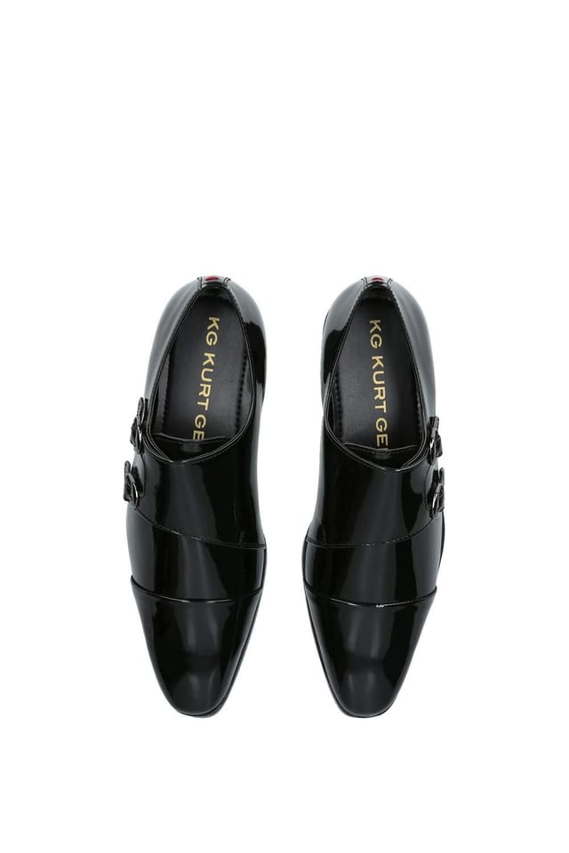 KG Kurt Geiger KG Kurt Geiger Men's 'Cruz Patent Monk' Shoes in Black - 2