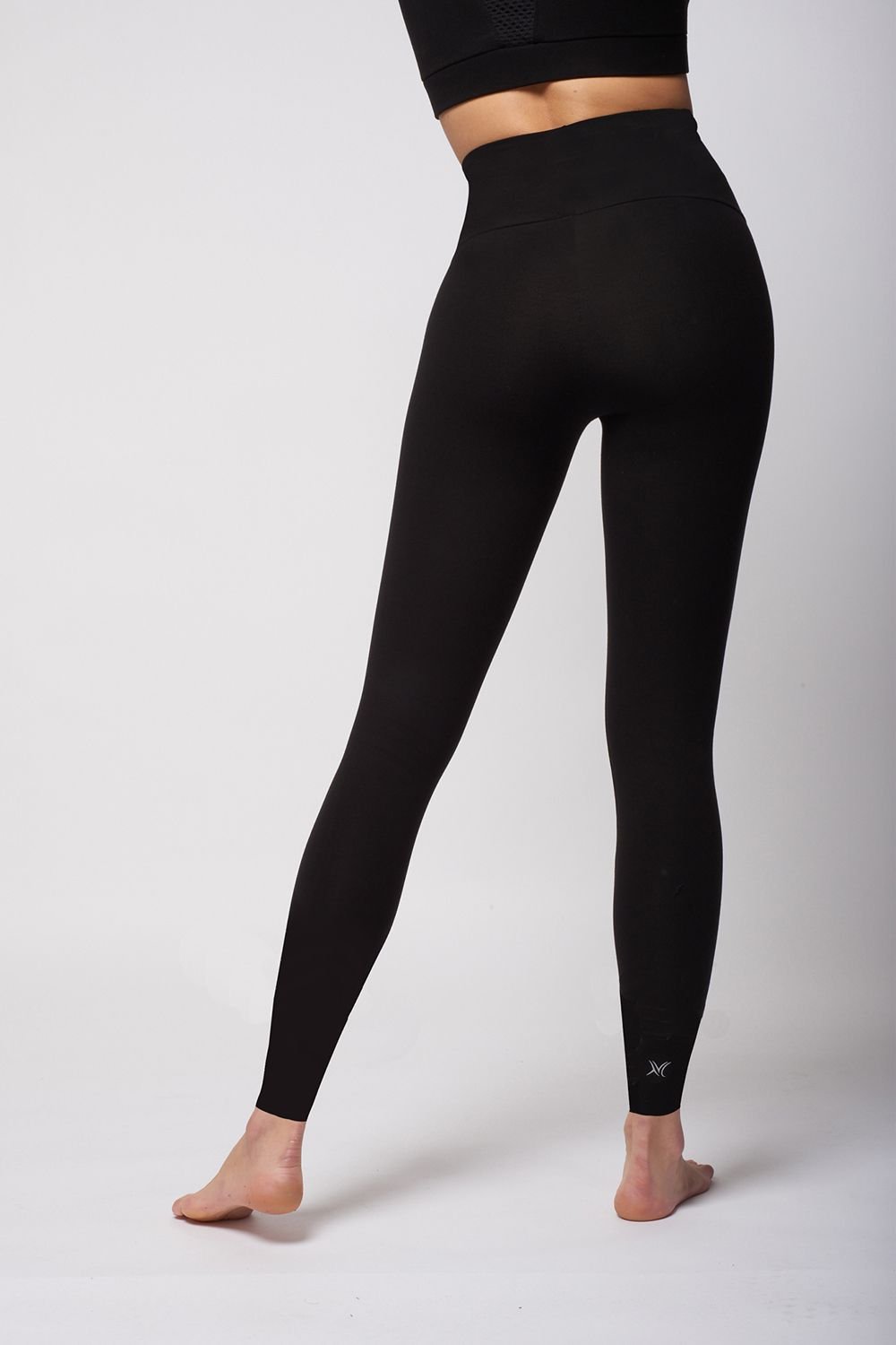 TLC Sport TLC Sport Women's Extra Strong Compression Leggings with Figure Firming in Black - 2