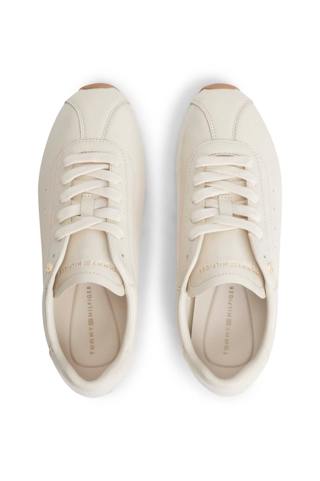 Tommy Hilfiger Tommy Hilfiger Women's Bella Sneaker Leather Cream - 4