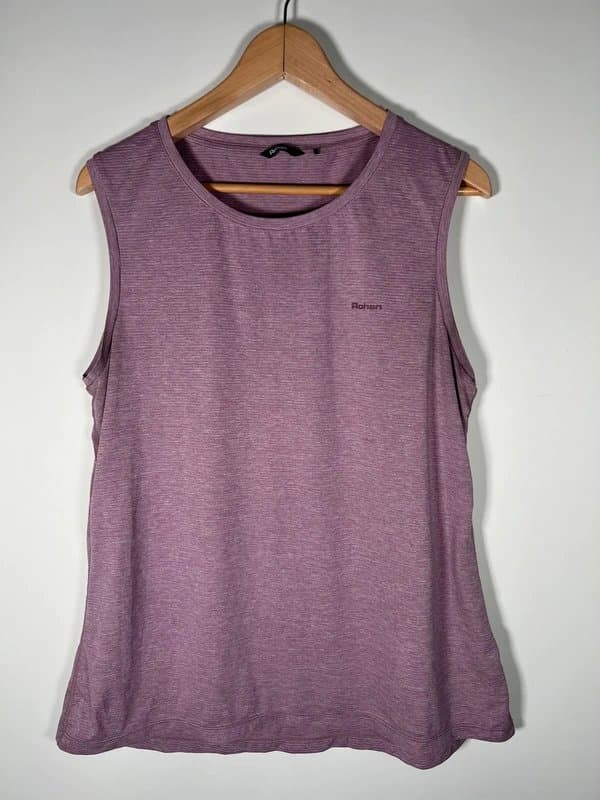 Rohan Rohan Ladies Size Top Large UK 12-14 Lilac Lightweight Active Vapour Vest