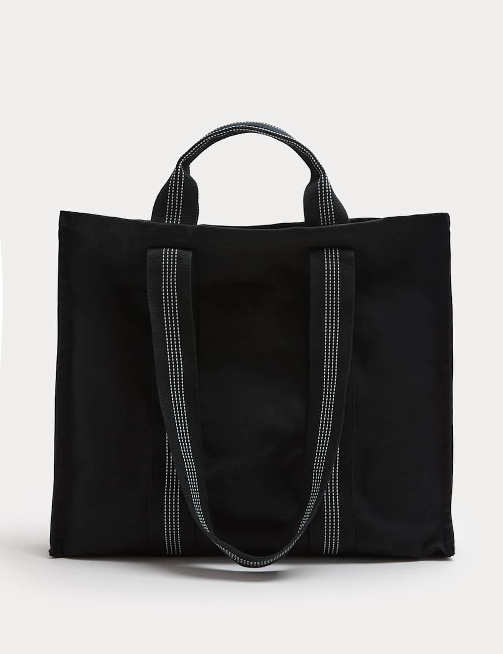 Marks & Spencer M&S Canvas Tote Bag Navy Mix