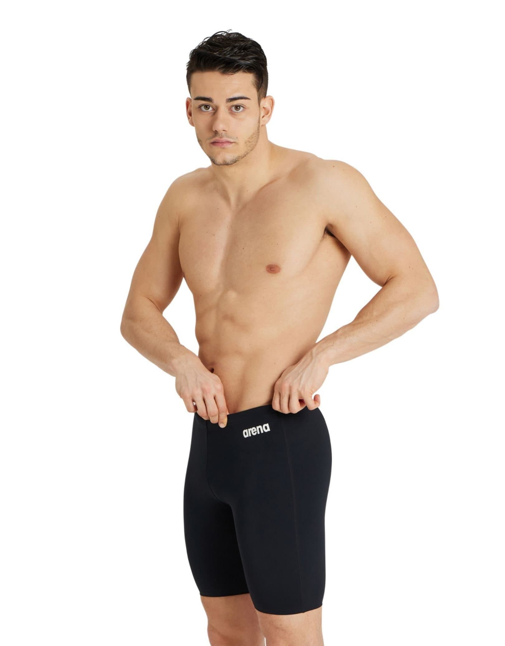 Arena Arena Men's Team Solid Swim Jammer - Black-White in Black