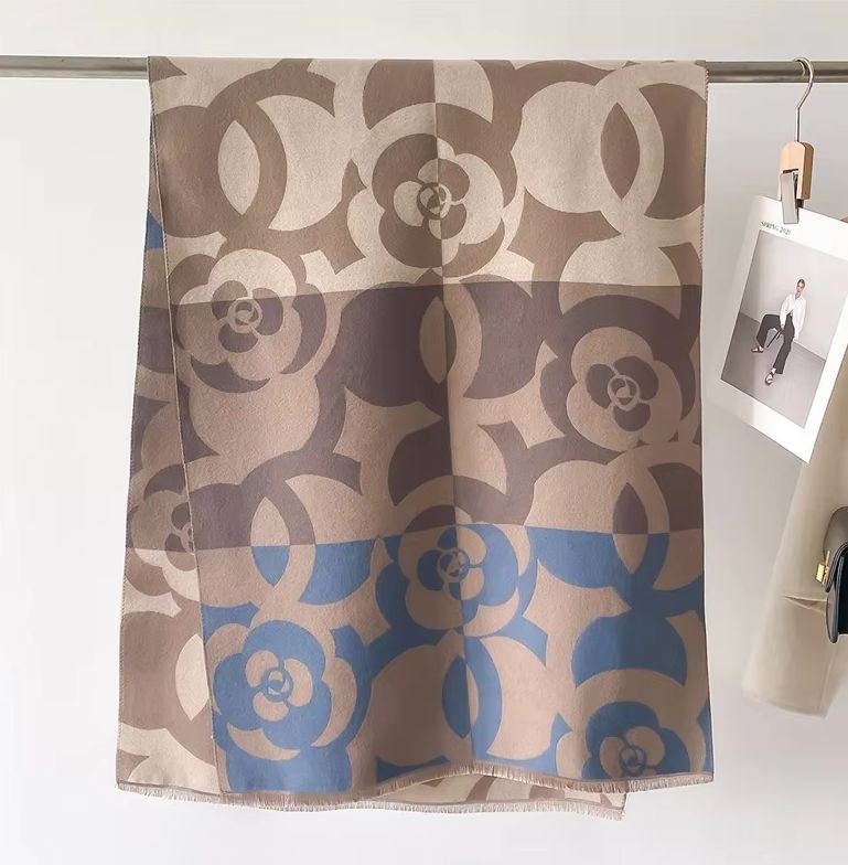 Lemon Daisy Accessories Lemon Daisy Accessories Women's Harriet Winter Scarf Shawl in Blue - 2