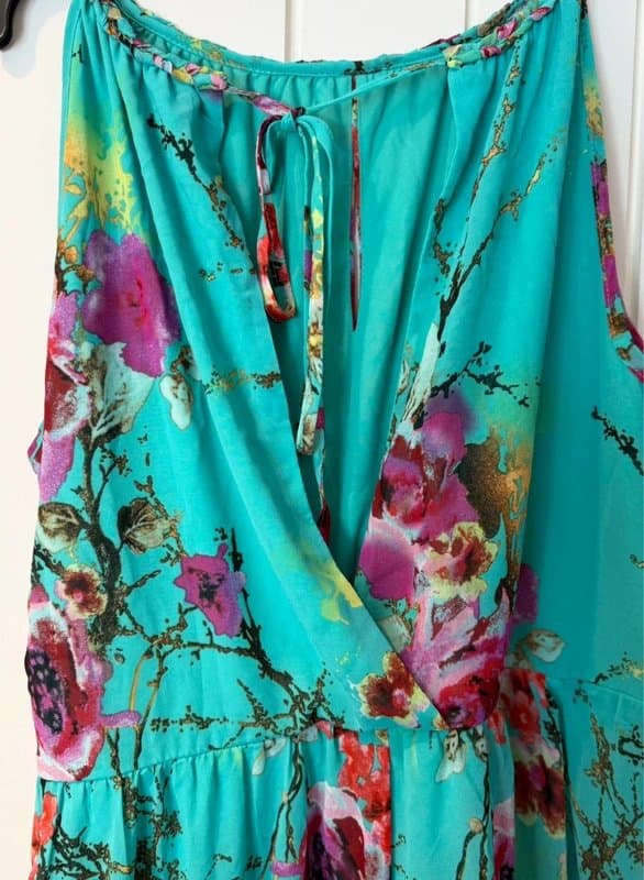 QED London Beautiful turquoise summer / wedding dress size 18