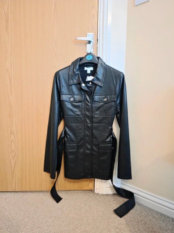 Topshop Topshop Faux leather jacket/shacket