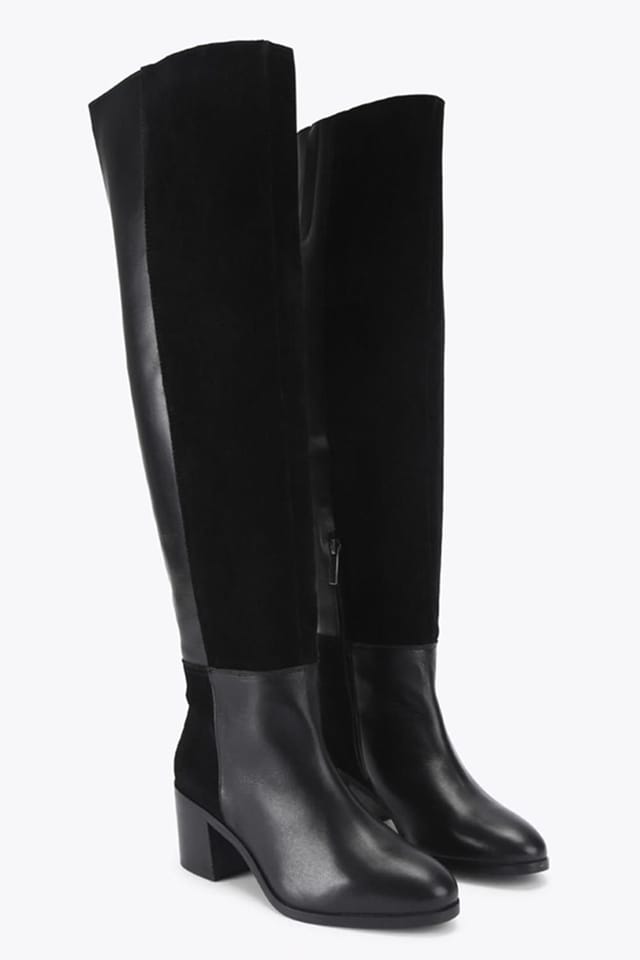 Kurt Geiger London Kurt Geiger London Women's 'Kgl Block Heel Knee Boot' Suede Boots in Black - 2
