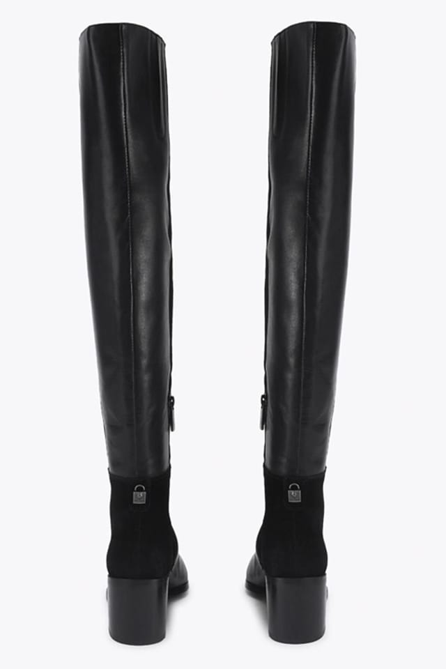 Kurt Geiger London Kurt Geiger London Women's 'Kgl Block Heel Knee Boot' Suede Boots in Black - 3