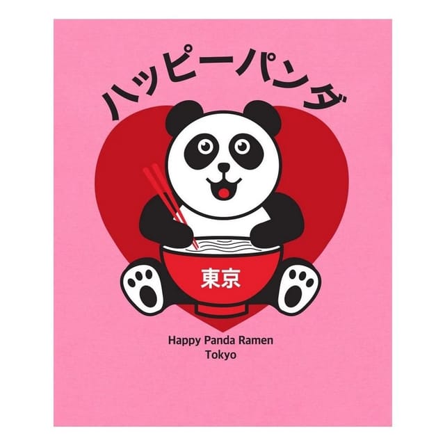 TORC TORC Men's Happy Panda T-Shirt in Pink - 2