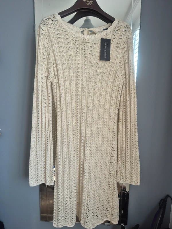New Look BNWT - Knitted Gold Dress
