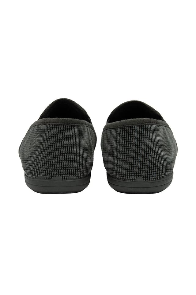 Lotus Lotus Men's 'Davida' textile Full Slippers in Grey - 3