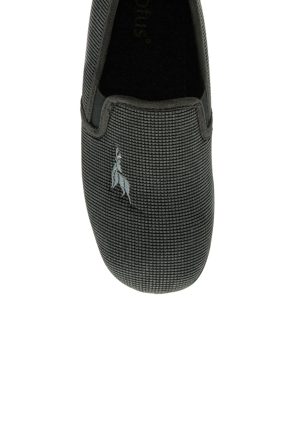 Lotus Lotus Men's 'Davida' textile Full Slippers in Grey - 4