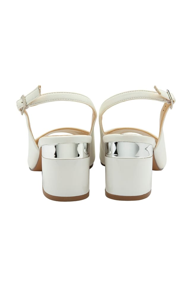 Lotus Lotus Women's White 'Evelyn' Peep-Toe Shoes - 3