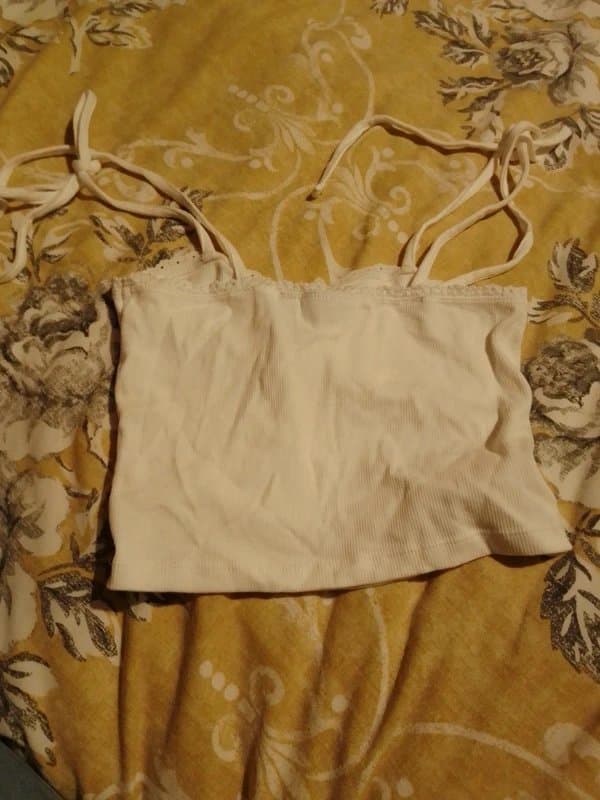 ASOS ASOS white cotton crop top