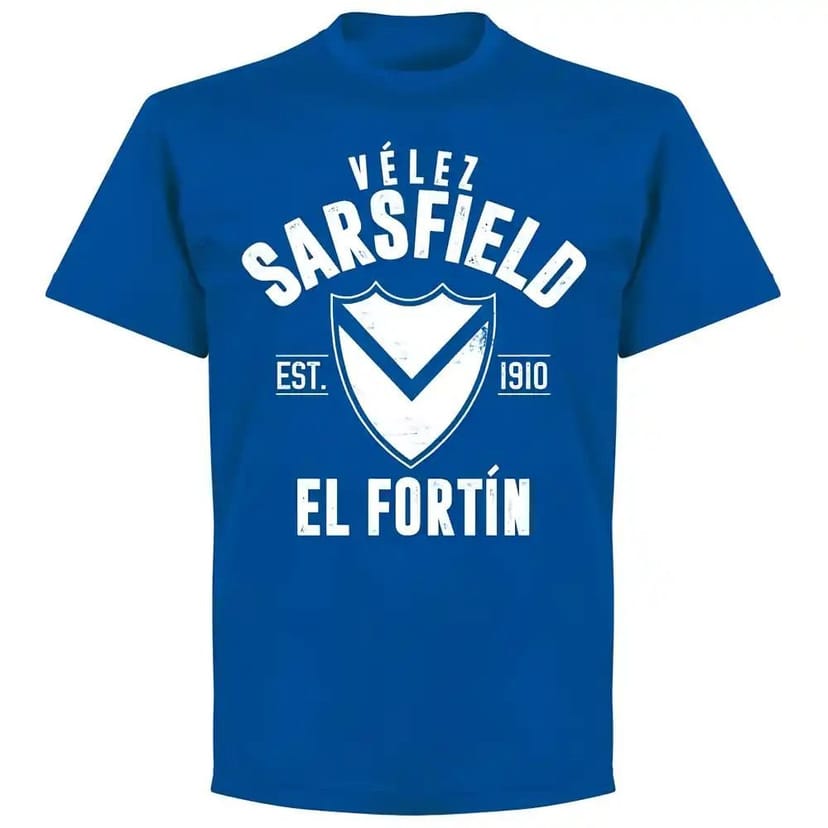 Velez Sarsfield Velez Sarsfield Men's Established T‑Shirt Royal in Blue - 1