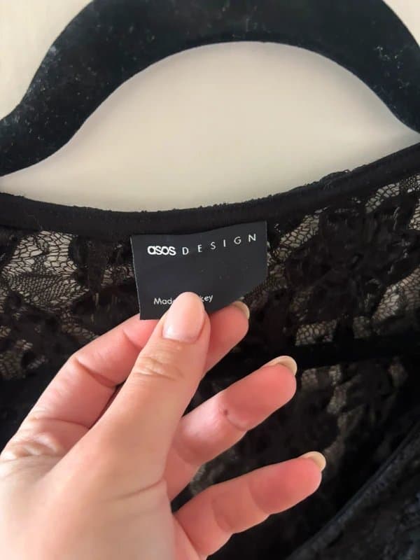 ASOS Design ASOS design black lace top