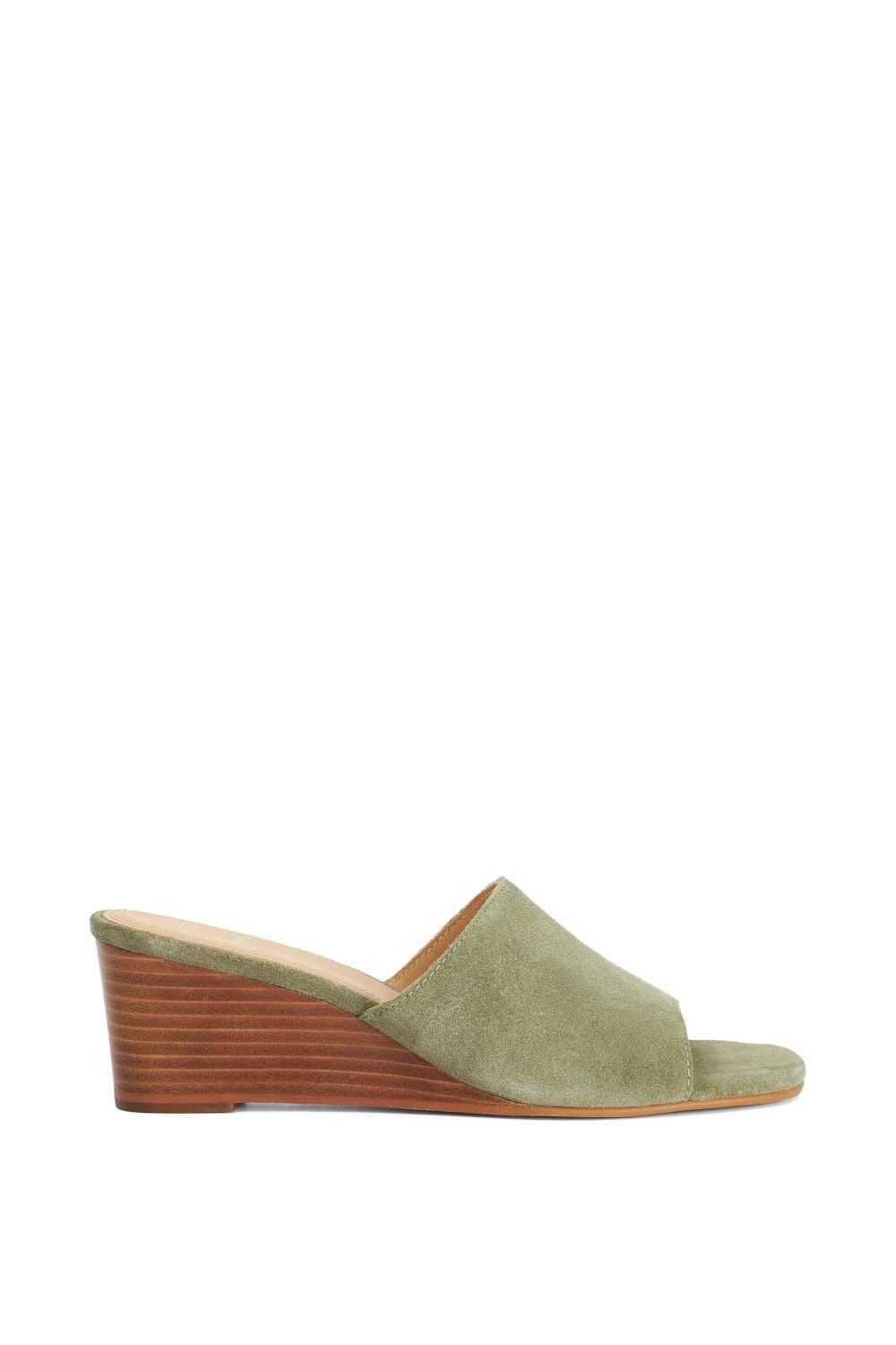 Dune London Dune London Women's 'Kaydee' Suede Wedges in Green