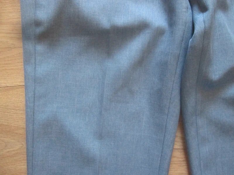 Marks & Spencer M&S size 30 R blue slim leg trousers good condition - 1