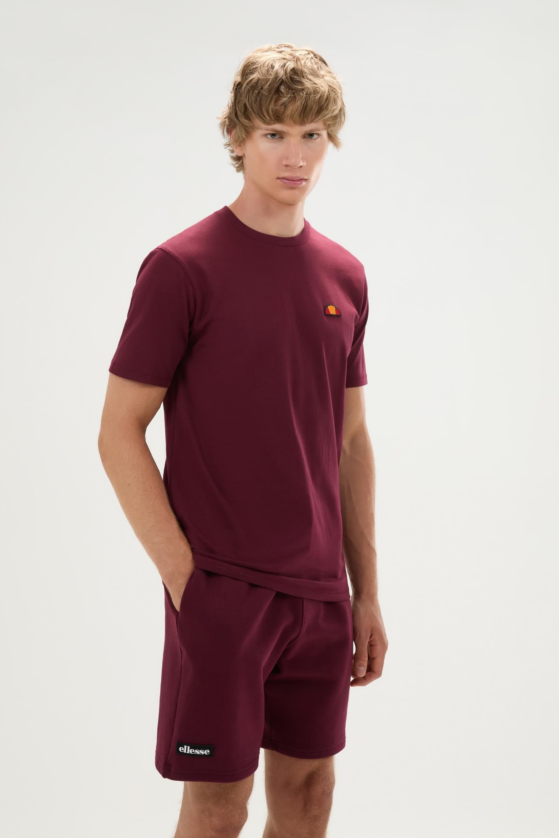Ellesse Ellesse Men's Cassica Tee in Burgundy