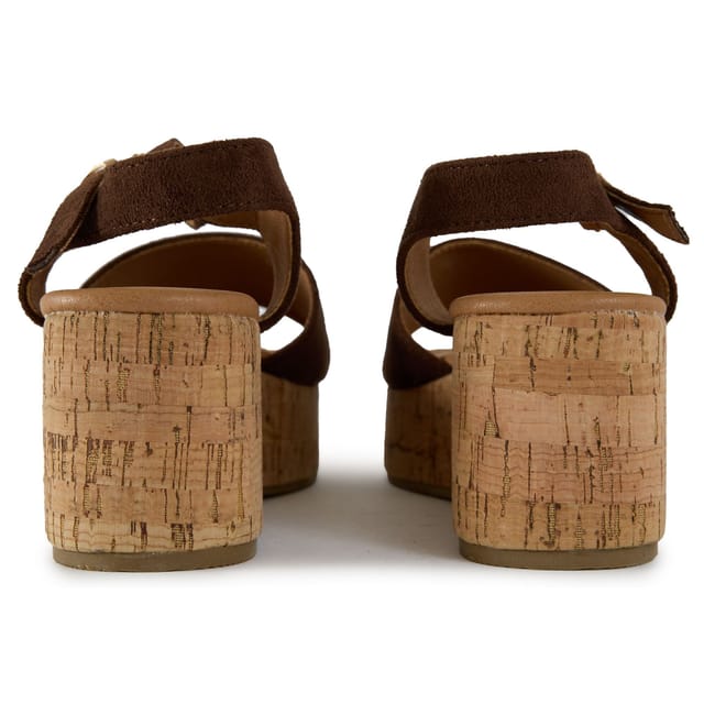 V.GAN V.GAN Women's Gotu Cork Wedge Sandals in Brown - 3