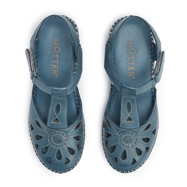 Hotter Hotter Women's 'Mdina' Wedge Sandals in Blue - 3