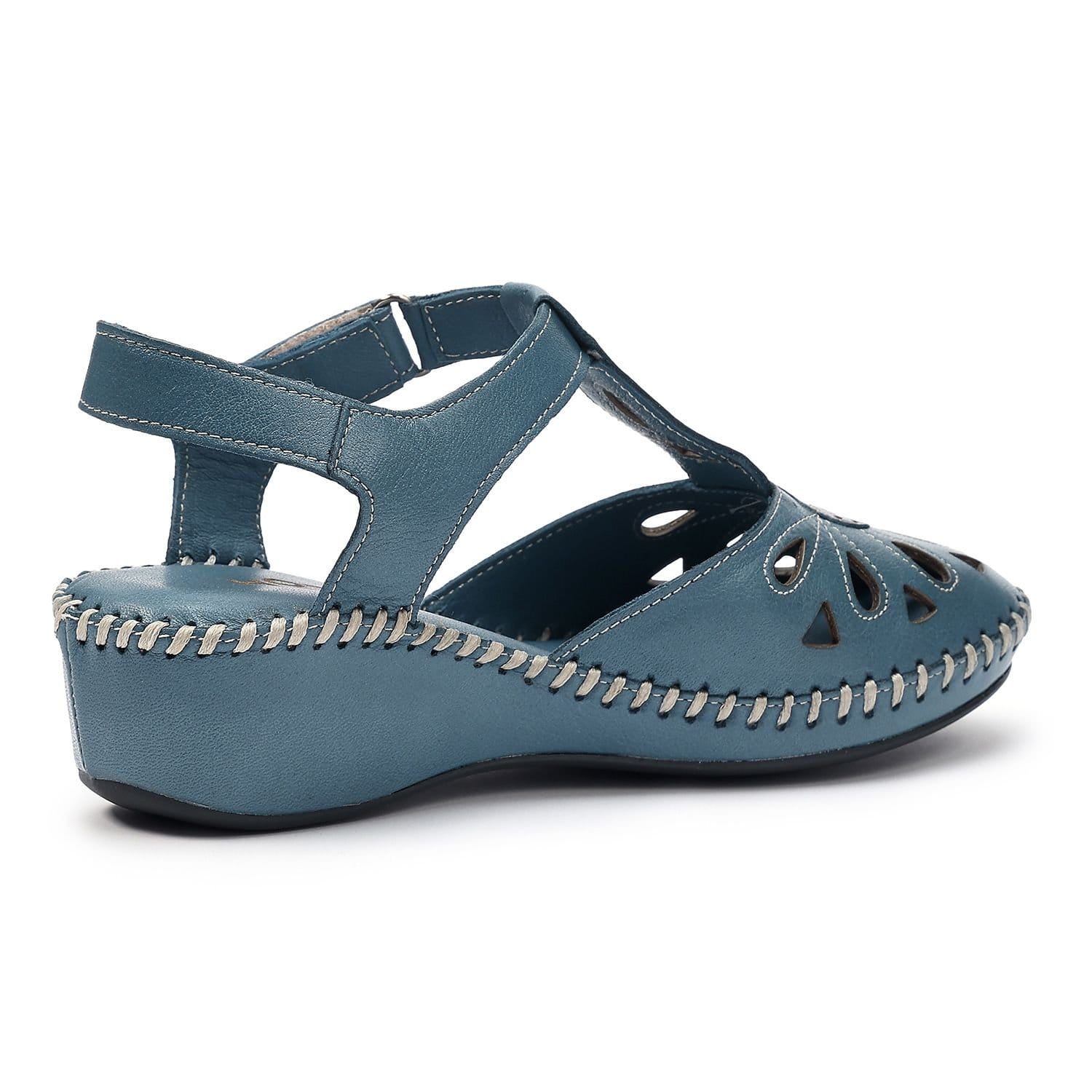 Hotter Hotter Women's 'Mdina' Wedge Sandals in Blue - 4