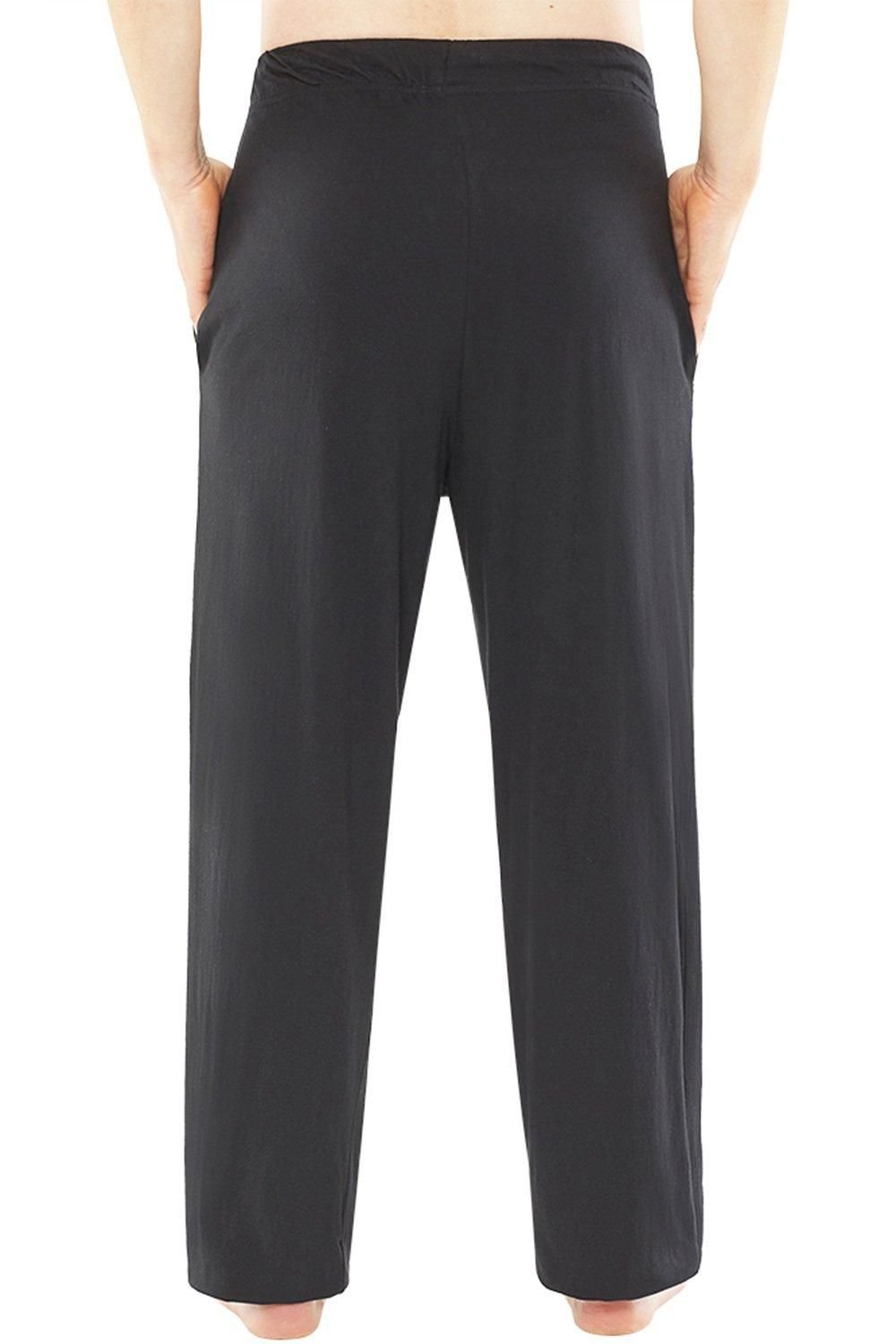 Just Essentials Just Essentials Men's Mens 2 Pack Jersey Pyjama Trousers in Black - 4