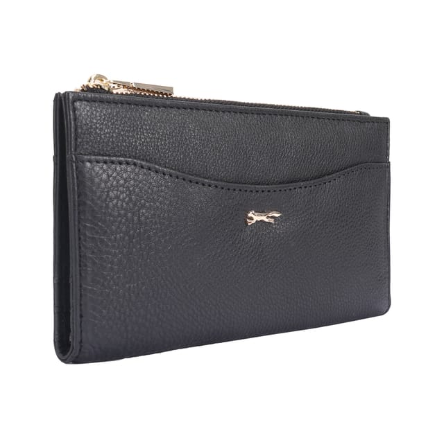 Paul Costelloe Paul Costelloe Women's Nynph Leather Purse in Jet Black - 2