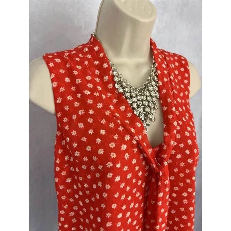 New Look Ladies Top Chiffon Sleeveless Party Evening Cocktail Special Occasion Size UK 6