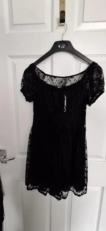 ASOS Asos Black Lace Playsuit