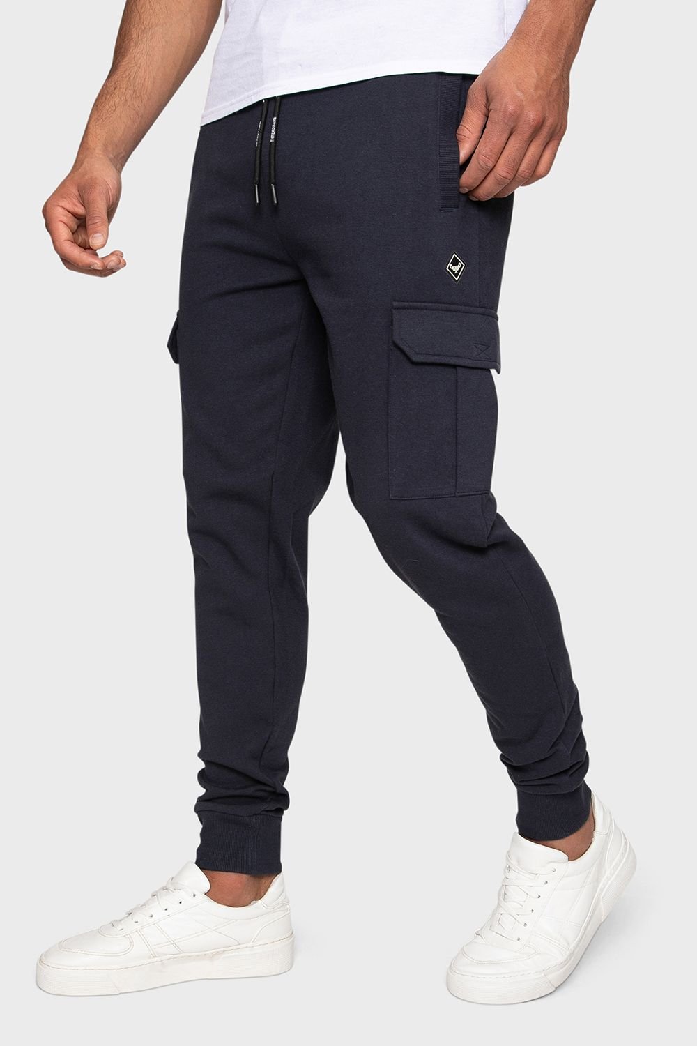Threadbare Threadbare Men's 'Stefan' Cargo Style Joggers in Navy - 2