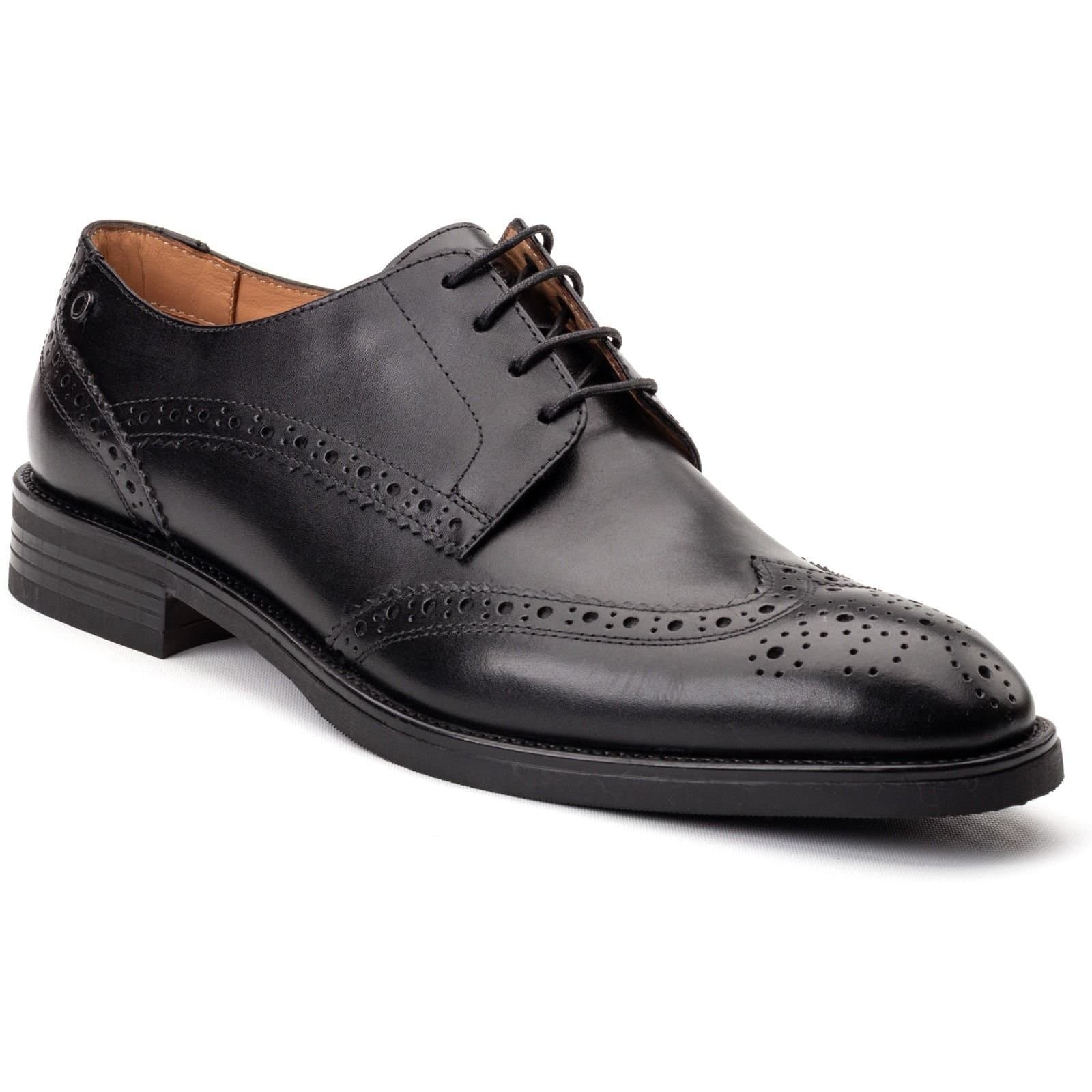 Base London Base London Men's Pocket Brogue Shoe in Black