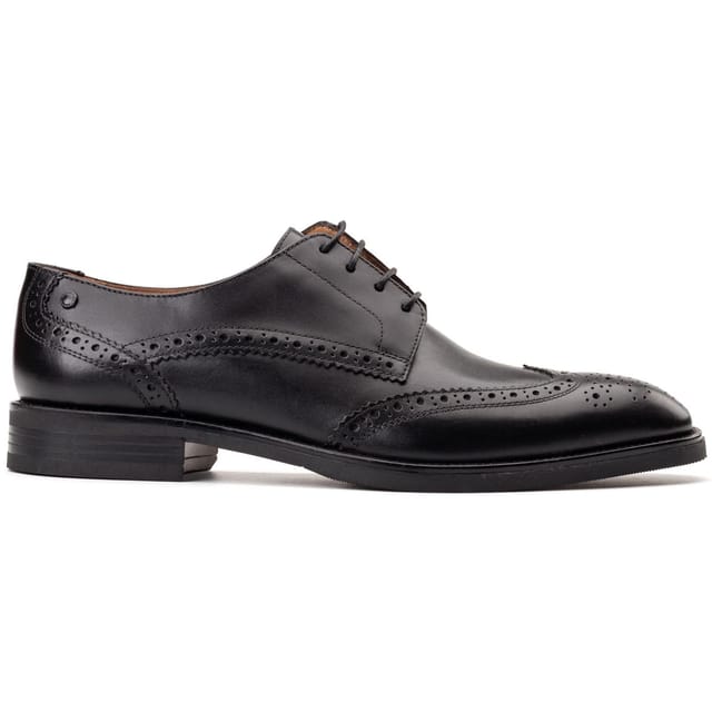 Base London Base London Men's Pocket Brogue Shoe in Black - 2