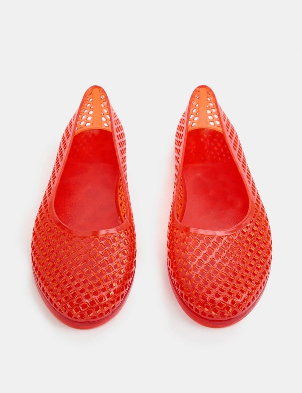 Marks & Spencer M&S Jelly Flat Ballet Pumps Orange