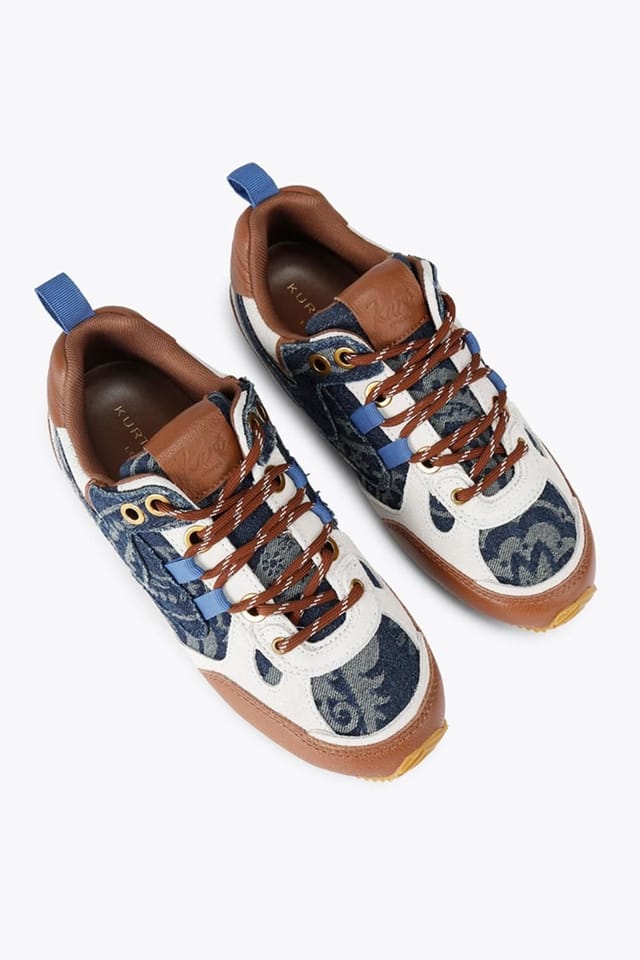 Kurt Geiger London Kurt Geiger London Women's 'K Slim Runner' Denim Trainers in Blue - 2