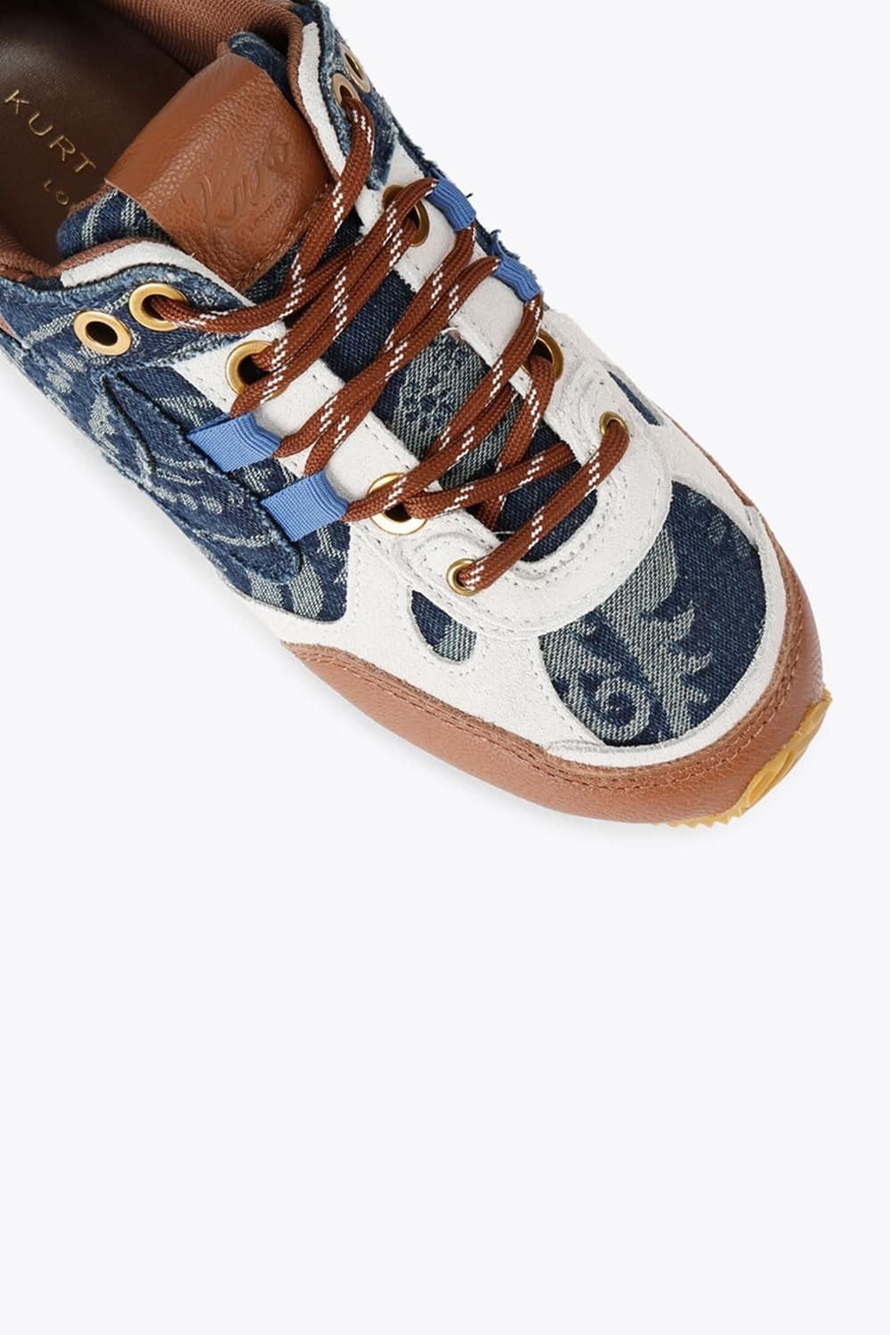 Kurt Geiger London Kurt Geiger London Women's 'K Slim Runner' Denim Trainers in Blue - 4