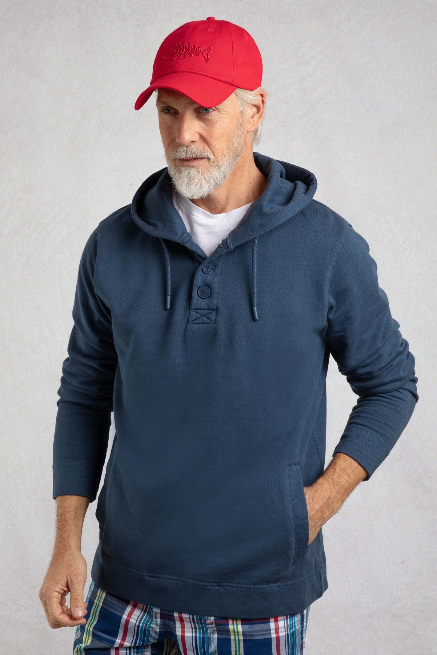 Weird Fish Weird Fish Men's Bude Branded Twill Cap in Red - 3