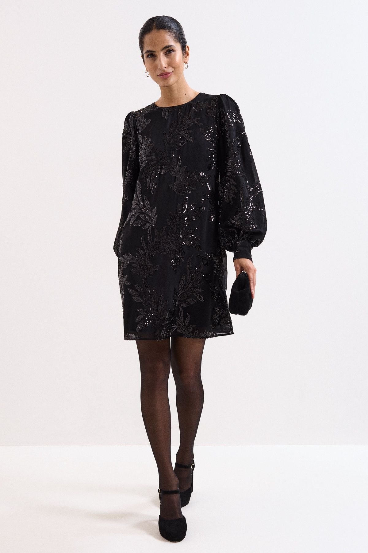Phase Eight Phase Eight Women's Odette Sequin Dress in Black - 3