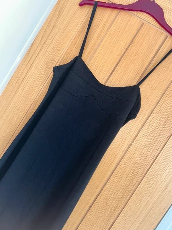 ASOS Black strappy cami dress