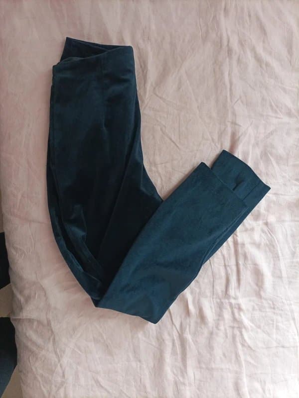 ASOS Navy velvet trousers