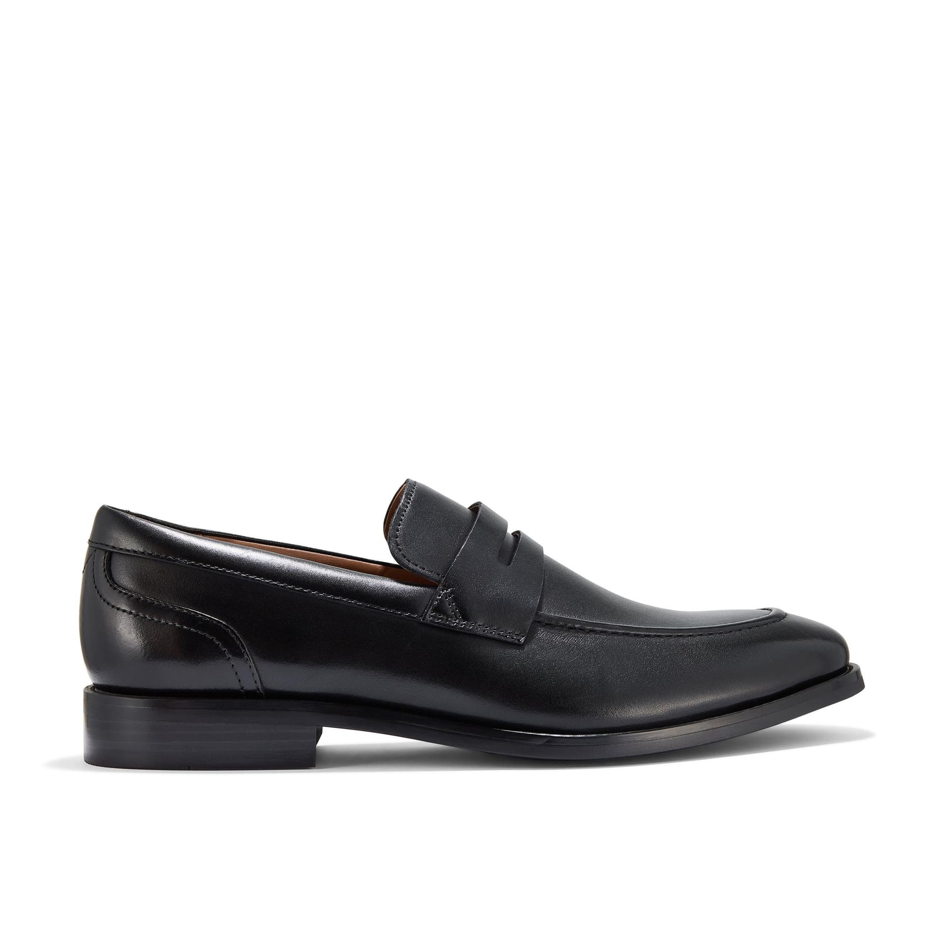 Clarks Clarks Men's Banstead Lo Black Leather Loafers