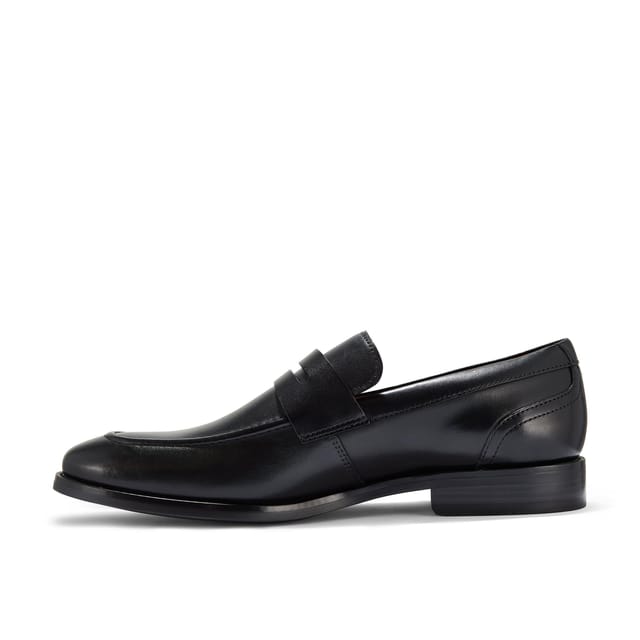 Clarks Clarks Men's Banstead Lo Black Leather Loafers, Slip Ons - 2