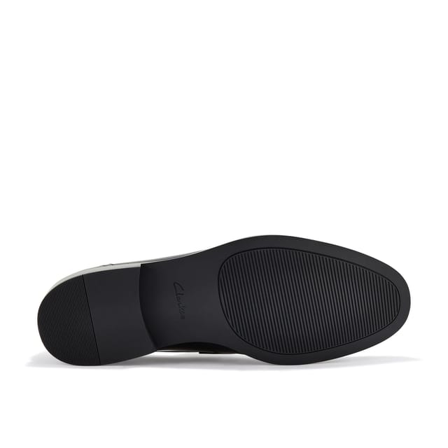 Clarks Clarks Men's Banstead Lo Black Leather Loafers, Slip Ons - 3
