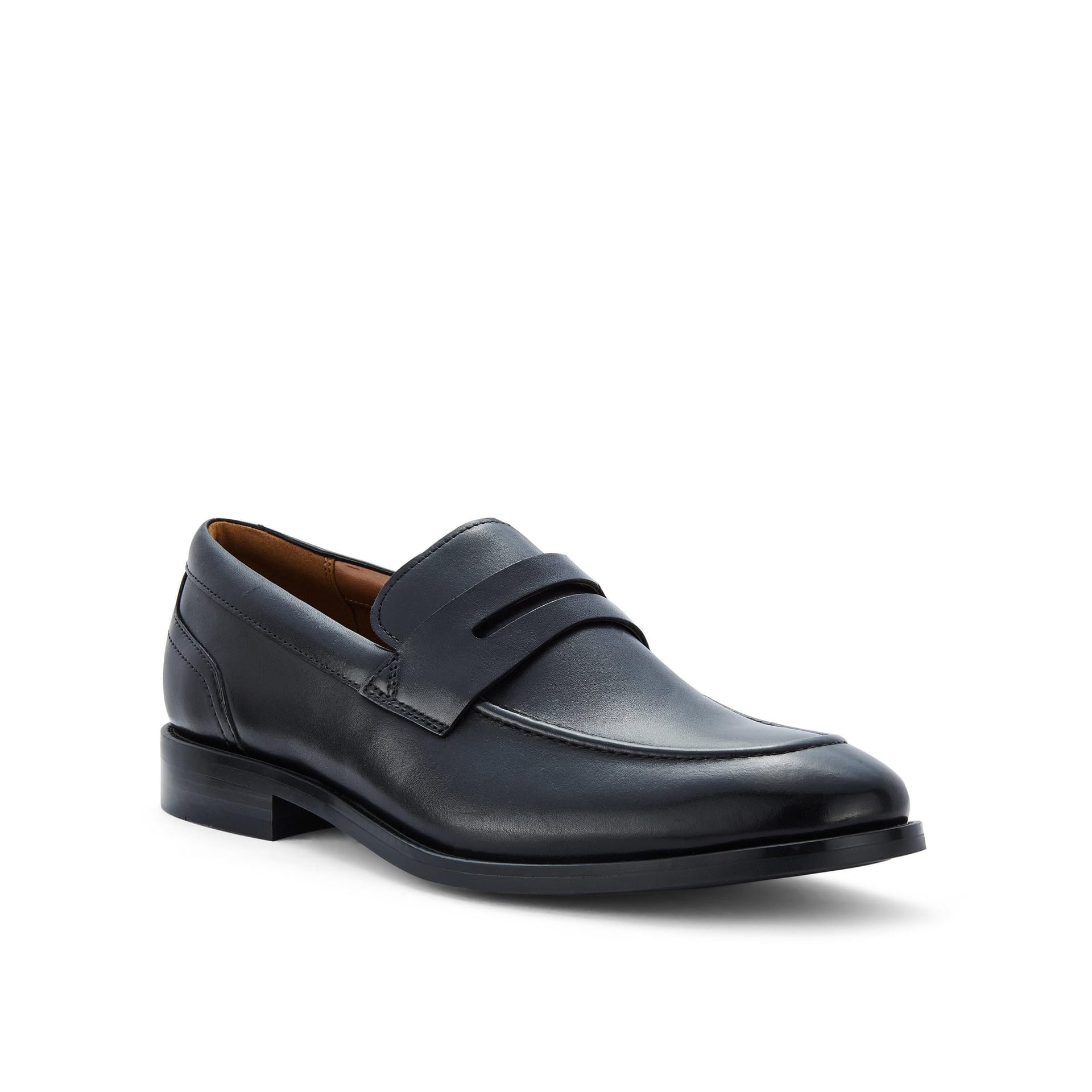 Clarks Clarks Men's Banstead Lo Black Leather Loafers, Slip Ons - 4