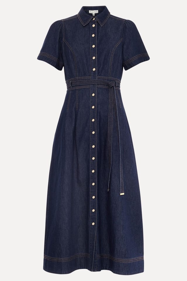 Phase Eight Phase Eight Women's Aven Denim Dress in Dark Indigo - 2