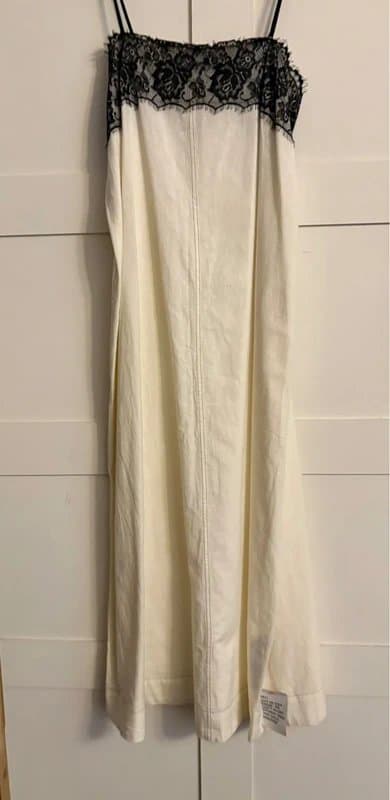 ASOS Design Lace and linen dress