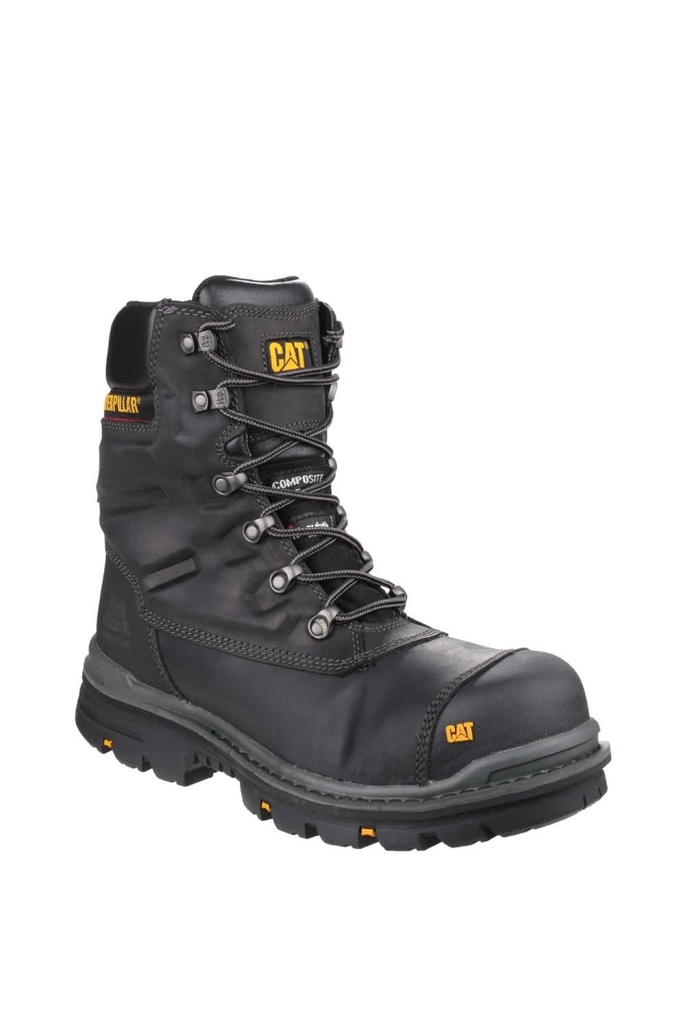 Caterpillar Caterpillar Men's 'Premier' Leather Safety Boots in Black