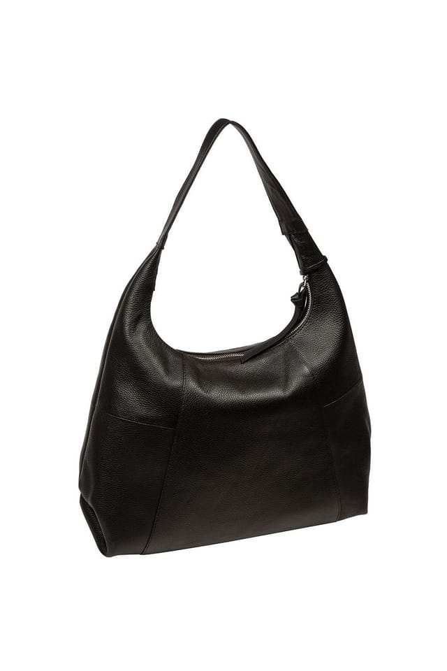 Pure Luxuries London Pure Luxuries London Women's 'Kirsten' Leather Shoulder Bag in Black - 3