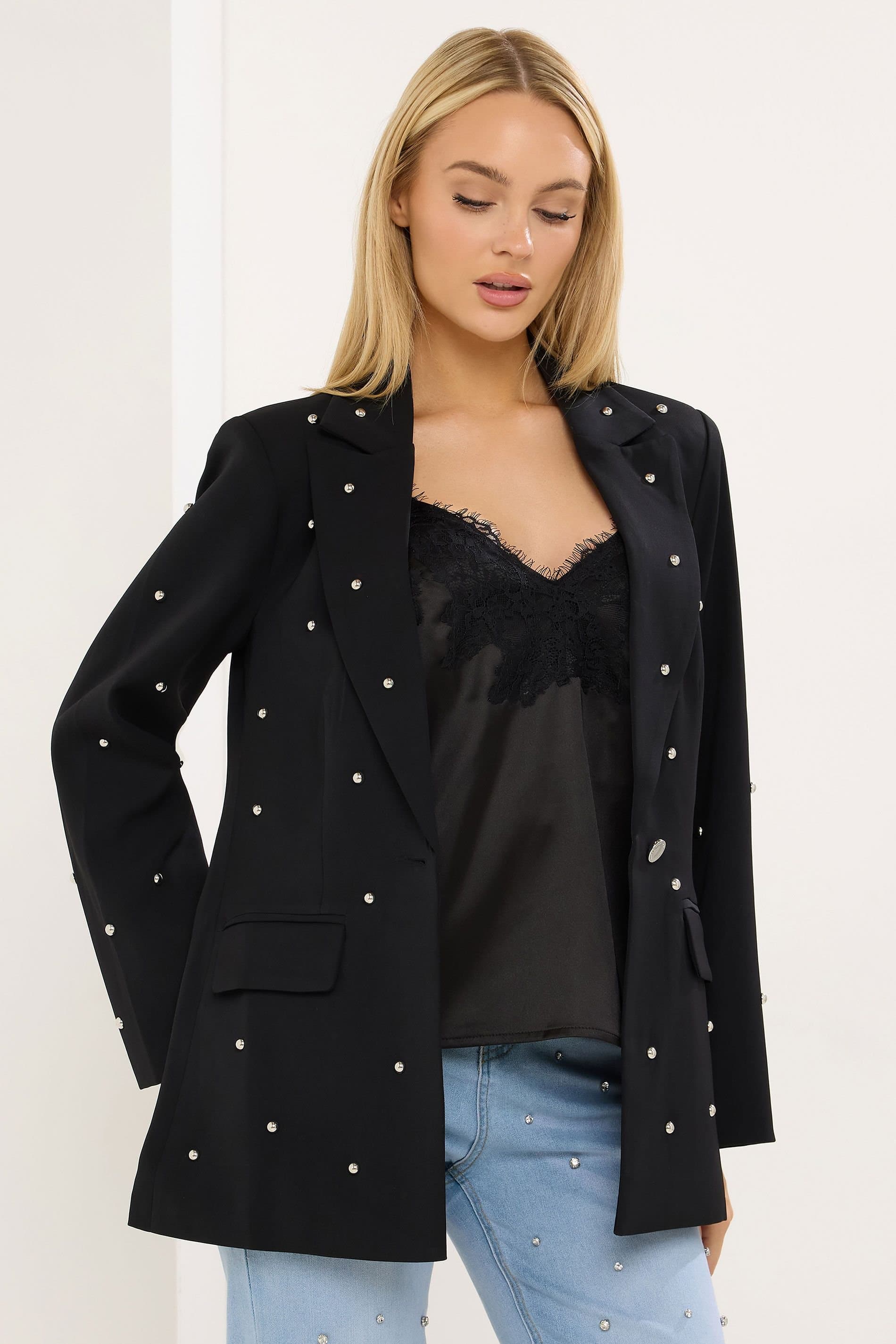 Star By Julien Macdonald Star by Julien Macdonald Women's Studded Blazer in Black