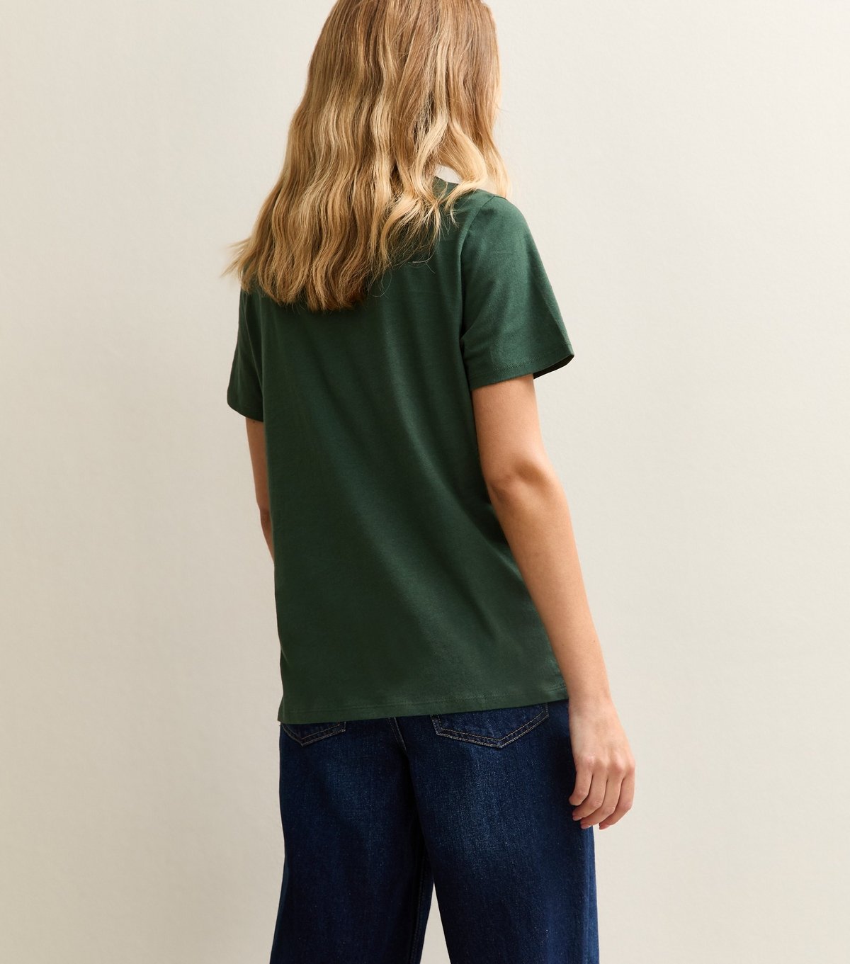 New Look Women's Dark Green Relaxed Jersey T-Shirt New Look - 4