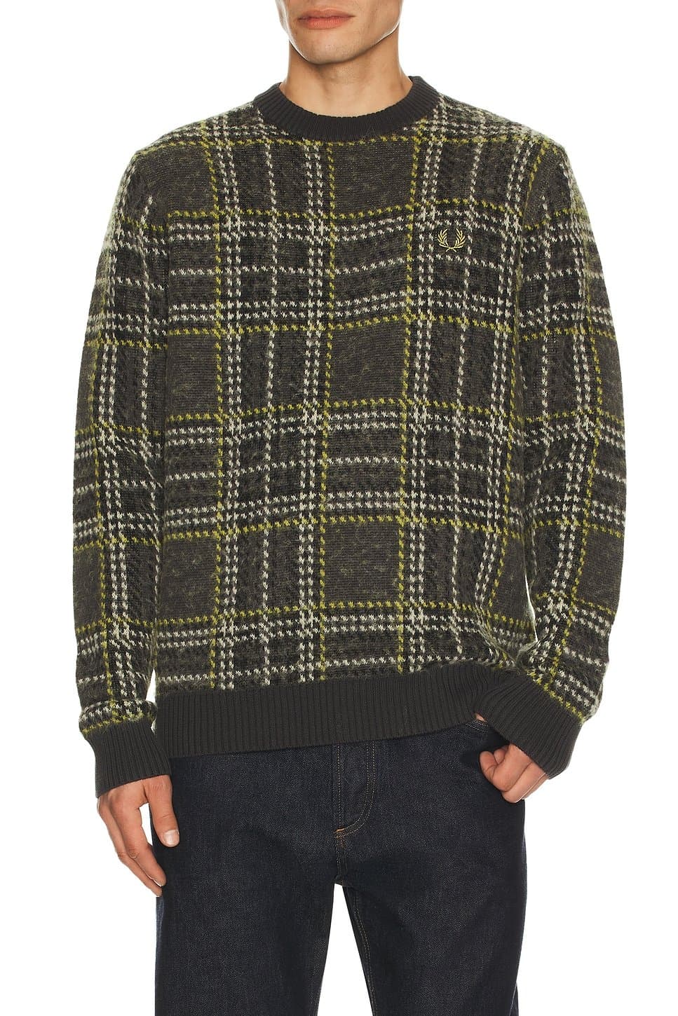 revolve Brushed Tartan Jumper